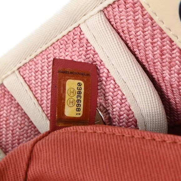 Chanel Pink Canvas Small Deauville Tote Bag 145711 - Picture 10 of 10